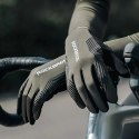 Rękawiczki rowerowe Rockbros 16110006002 amortyzujące rozmiar M - zielono-czarne