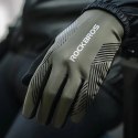 Rękawiczki rowerowe Rockbros 16110006002 amortyzujące rozmiar M - zielono-czarne