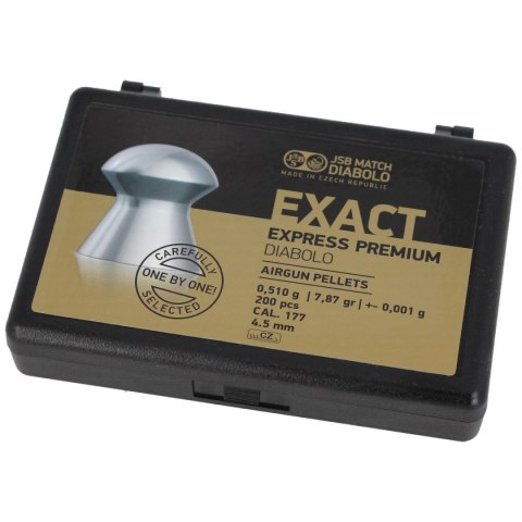Śrut JSB Exact Premium Express 4.52 mm, 0.510 g, 200 szt. (10257-200)