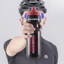 Bidon rowerowy Rockbros 750 ml - przezroczysto-czarny z czerwonym ustnikiem