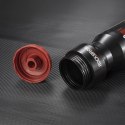Bidon rowerowy Rockbros 750 ml - przezroczysto-czarny z czerwonym ustnikiem