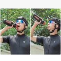 Bidon rowerowy Rockbros 750 ml - przezroczysto-czarny z czerwonym ustnikiem