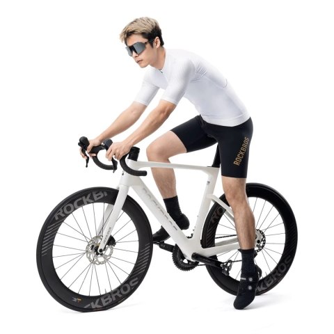 Koszulka rowerowa Rockbros 15200025 z krótkim rękawem rozmiar XXXL - biała
