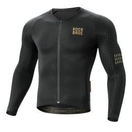 Koszulka rowerowa Rockbros YDCX008 Diamond z długim rękawem rozmiar L - czarna