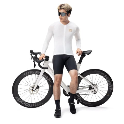 Koszulka rowerowa Rockbros YDCX008 Diamond z długim rękawem rozmiar XS - biała