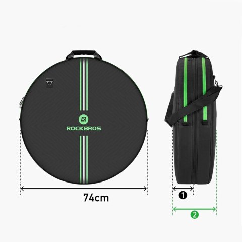 Pokrowiec transportowy Rockbros D40 na koło ø74cm - czarny