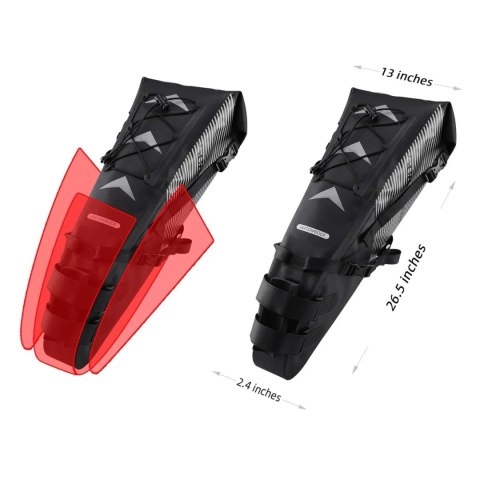 Torba rowerowa Rockbros AS-013 podsiodłowa 10L - czarny
