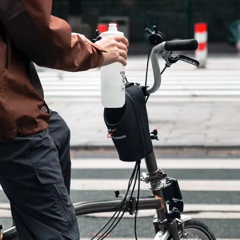 Torba rowerowa Rockbros P002 na kierownicę kompatybilna z hulajnogami i miejskimi rowerami składanymi 1.5L - czarna