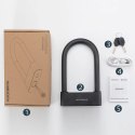 Zapięcie rowerowe Rockbros 32210818001 SMART z czytnikiem linii papilarnych i łącznością Bluetooth - czarny