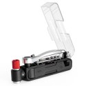 Zestaw narzędzi rowerowych Rockbros multitool z pompką na naboje CO2 i kluczem grzechotkowym - czarny