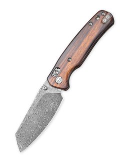 Nóż składany Bestechman Cicada's Wing Desert Ironwood, Damascus (BMK06-W-4)