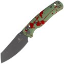 Nóż składany Bestechman Cicada's Wing Zombie Exclusive Green Aluminium, Gray PVD / Stonewashed 14C28N (BMK06-C-10)