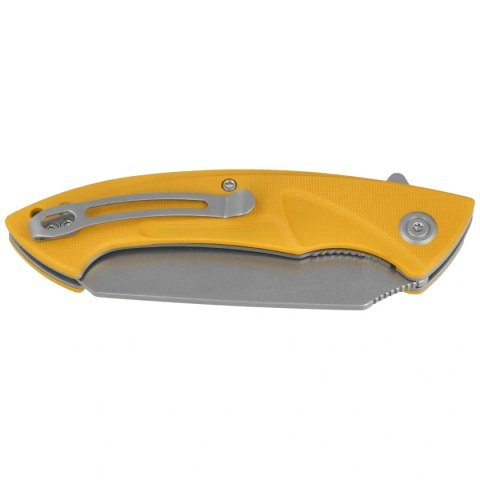 Nóż składany Kubey Anteater Yellow G10, Dark Oxide Beadblasted 14C28N (KU212K)