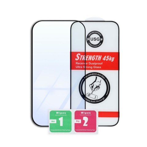 Szkło hartowane Ultra Strong 45kg do iPhone 16 PRO / 17 / 18