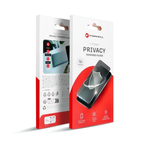 Szkło hartowane do iPhone 15 PRO MAX Forcell Privacy Glass czarne