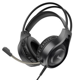 Słuchawki przewodowe nauszne Jack 3,5 mm Hoco W106 czarne