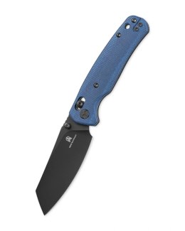 Nóż składany Bestechman Cicada's Wing Blue Micarta, Black PVD 10Cr15MoV (BMK06-M-4)