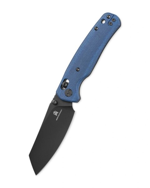 Nóż składany Bestechman Cicada's Wing Blue Micarta, Black PVD 10Cr15MoV (BMK06-M-4)