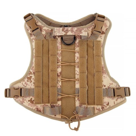 Szelki dla psa TACTICAL rozmiar M brązowe