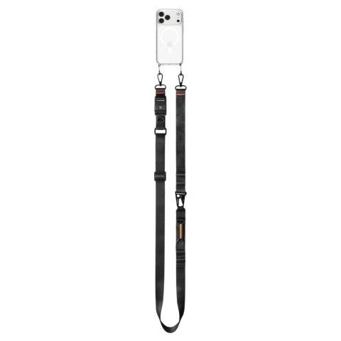 Smycz do telefonu Spigen DA30M Stap Crossbody - czarna