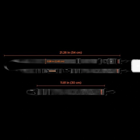 Smycz do telefonu Spigen DA30M Stap Crossbody - czarna