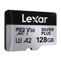 Zestaw 2 kart pamięci Lexar High-Performance Silver Plus microSDXC 2x128GB + adapter