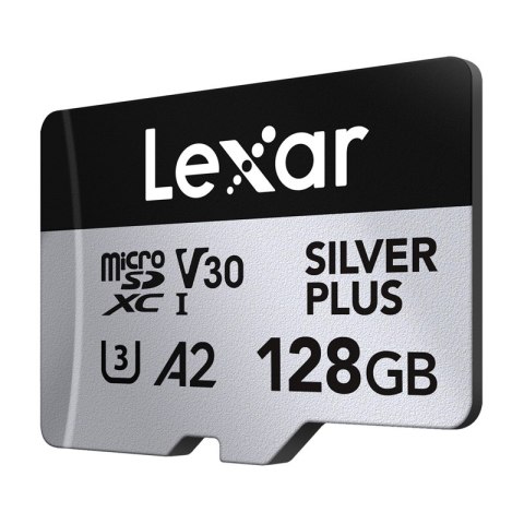 Zestaw 2 kart pamięci Lexar High-Performance Silver Plus microSDXC 2x128GB + adapter
