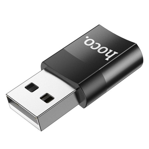 Adapter OTG USB A do USB C Hoco UA17 czarny
