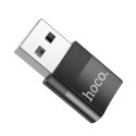 Adapter OTG USB A do USB C Hoco UA17 czarny