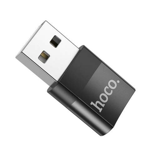 Adapter OTG USB A do USB C Hoco UA17 czarny