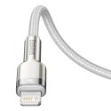 Kabel Baseus Cafule Series Metal Data USB-C / Lightning 20W PD 2 m - biały