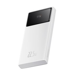 Powerbank Baseus Star-Lord 10000mAh 22,5W z wyświetlaczem cyfrowym i kablem USB-C 3A 30cm - biały
