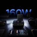 Stacja ładująca Baseus Nomos NH21 Qi2 160W 5w1 bezprzewodowa ze zwijanym kablem - czarna