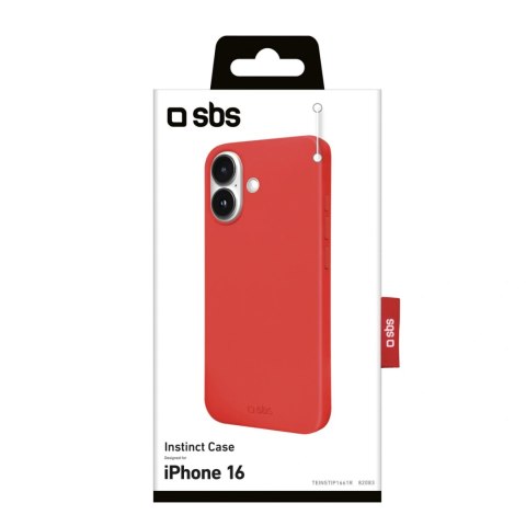 Etui SBS Instinct na iPhone 16 - czerwone