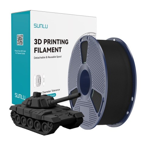 Filament SUNLU PLA+ High-Speed 1.75mm 1kg (czarny)