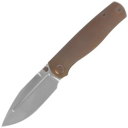 Nóż składany Kubey KB Knives Albatross Bronze Titanium, Silver Beadblasted M390 by Ray Laconico (KB471C)