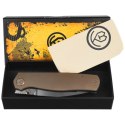 Nóż składany Kubey KB Knives Albatross Bronze Titanium, Silver Beadblasted M390 by Ray Laconico (KB471C)