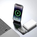 Powerbank magnetyczny Dudao K14S 20W 5000mAh 1x USB-A 1x USB-C - biały