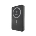 Powerbank magnetyczny Dudao K14S 20W 5000mAh 1x USB-A 1x USB-C - czarny