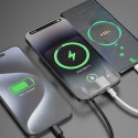 Powerbank magnetyczny Dudao K14S 20W 5000mAh 1x USB-A 1x USB-C - czarny