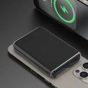 Powerbank magnetyczny Dudao K14S 20W 5000mAh 1x USB-A 1x USB-C - czarny