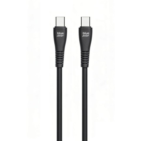 Kabel USB C do USB C Blue Star 3A 60W QC4.0 1 m PJ-DQ1-C czarny