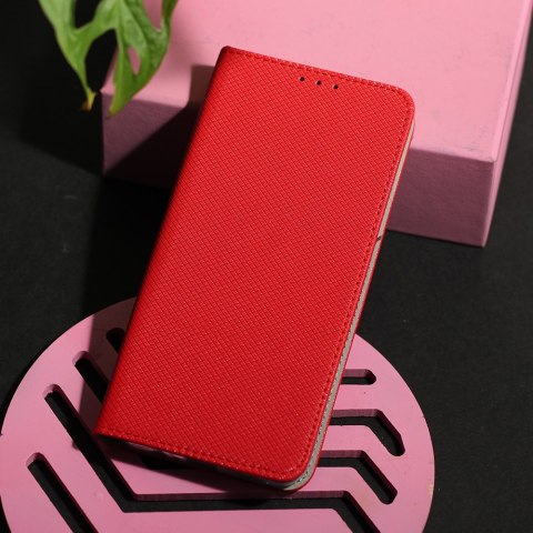 Etui Smart Magnet do Oppo A6 Pro 5G czerwone