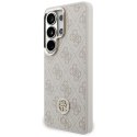 Guess nakładka 4G Big Rhinestone Triangle Strap MagSafe do Samsung Galaxy S26 Ultra różowa