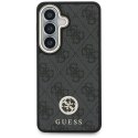 Guess nakładka 4G Big Rhinestone Triangle Strap MagSafe do Samsung Galaxy S26 czarna