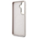 Guess nakładka 4G Big Rhinestone Triangle Strap MagSafe do Samsung Galaxy S26 różowa