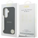 Guess nakładka Saffiano Peony Embossed Ring MagSafe do Samsung Galaxy S26 Plus czarna