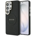 Guess nakładka Saffiano Peony Embossed Ring MagSafe do Samsung Galaxy S26 Ultra czarna