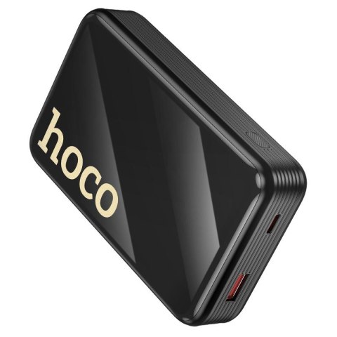Powerbank Hoco 20000 mAh QC PD 22,5W z wbudowanymi kablami USB C + Lightning Q37A czarny