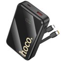 Powerbank Hoco 20000 mAh QC PD 22,5W z wbudowanymi kablami USB C + Lightning Q37A czarny